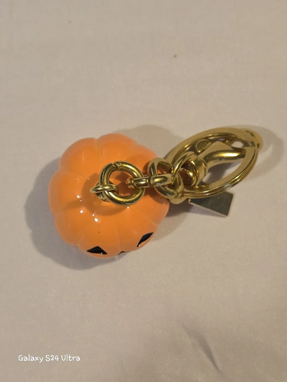 Jack-o'-Lantern Pumpkin Bag Charm/ Keychain NEW